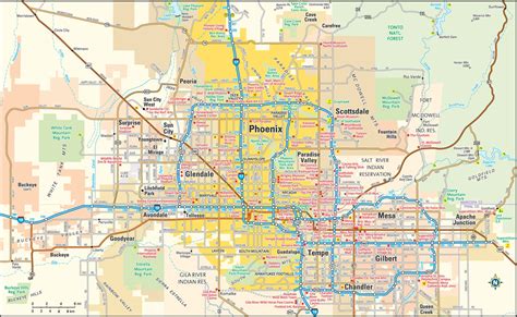 Phoenix Arizona Map .